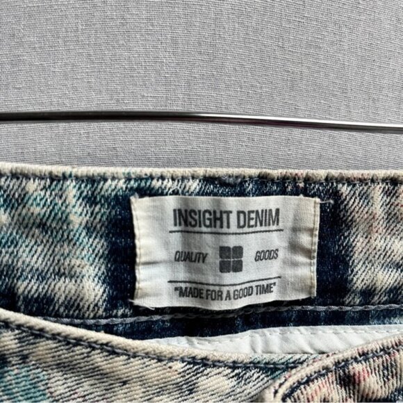 Insight beautiful scenery printed mid rise slim denim Sz 31” - Picture 8 of 14